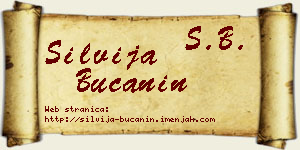 Silvija Bučanin vizit kartica